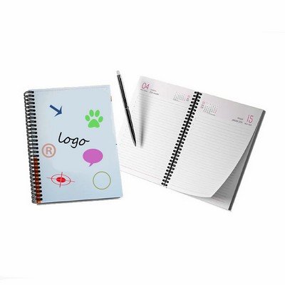 A5 Spiral Notebook, 300gsm Cover