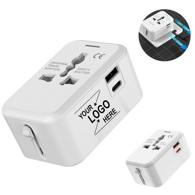International Travel Fast Charger Adapter Plug.
