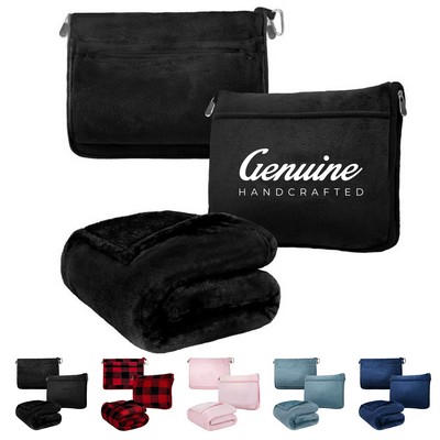 2-in-1 Travel Pillow Blanket