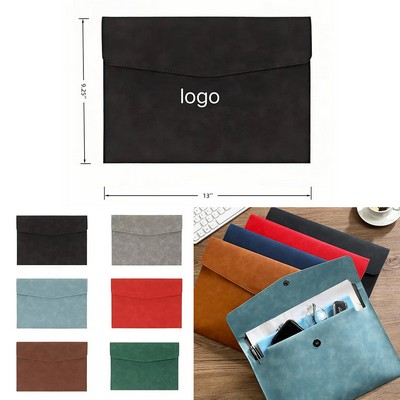 A4 Custom PU Leather File Folder Document Holder File Envelope Water Resistant Portfolio