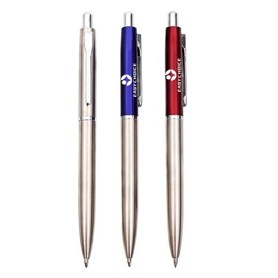 Push Action Metal Ballpoint Pen