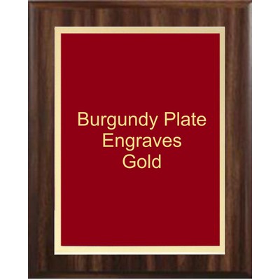 Cherry Plaque 5" x 7" - Burgundy/Gold 4" x 6" Simplicity Plate