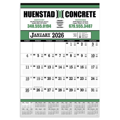 Contractor's 13-Sheet Calendar