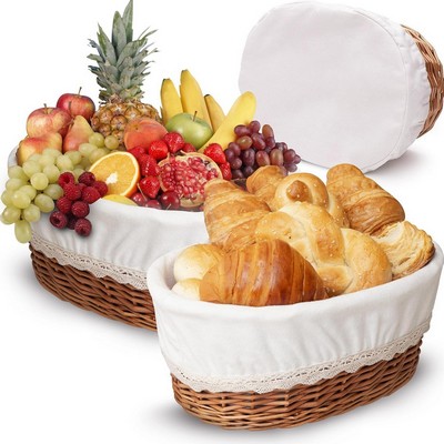 Rattan Outdoor Basket with Lid