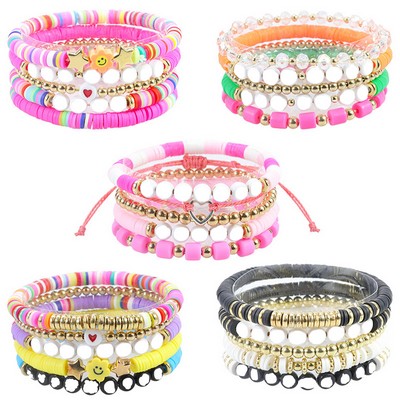 Layering Jewelry Friendship Beaded Bracelets Set