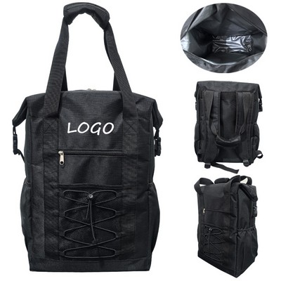 24 Can Oxford Cloth Water Resistance Portable Insulated Cooler Backpack w/Bottle Opener