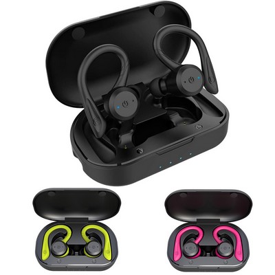 Waterproof Wireless Headphones with Charging Case.