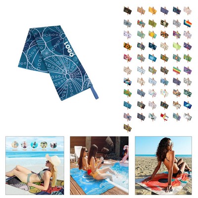 Custom Microfiber Double-Sided Beach Towel