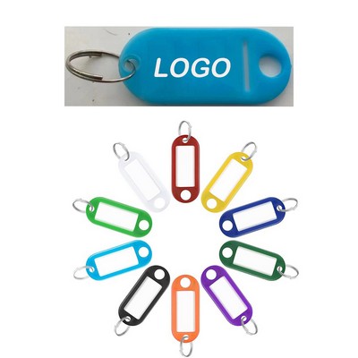 Plastic Key Labels with Ring and Label Window