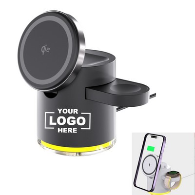 Wireless Charging Station with Night Lights
