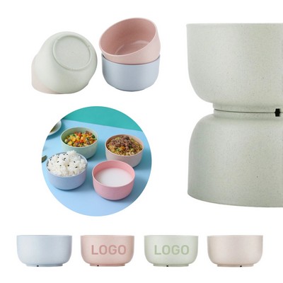 Household Round Wheat Straw Bowl