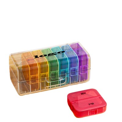 14-Compartment Weekly Pill Box