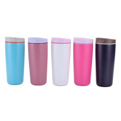 20 Oz. Double Wall Stainless Steel Vacuum Bounce Lid Tumbler