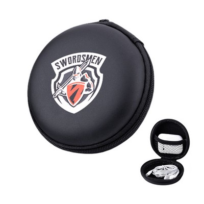 Round Hard EVA Earphone Case