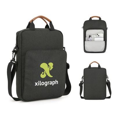 Crossbody Laptop Bag With Leather Handle