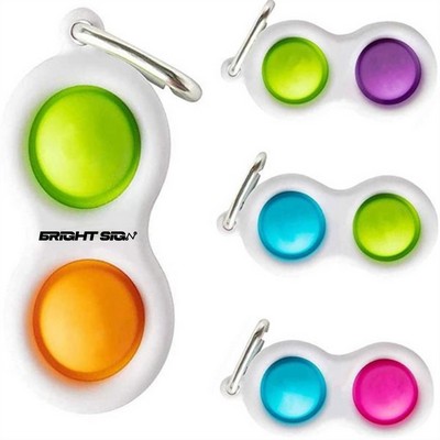 Bubble Popper Fidget Toy Keychain