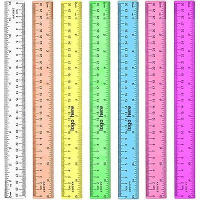 12 Inch Pliable Plastic Ruler