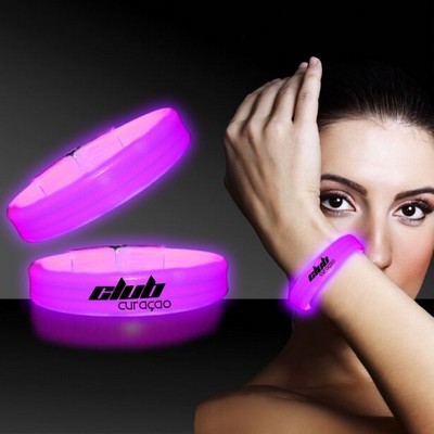 Pink Deluxe Triple Wide X-Large 9" Glow Bracelet