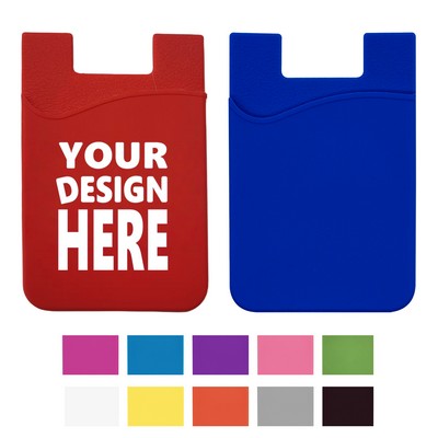 Silicone Adhesive Phone Card Holder Case
