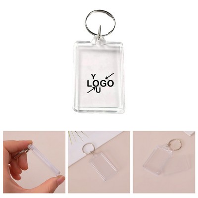 Acrylic Photo Keychain Rectangle