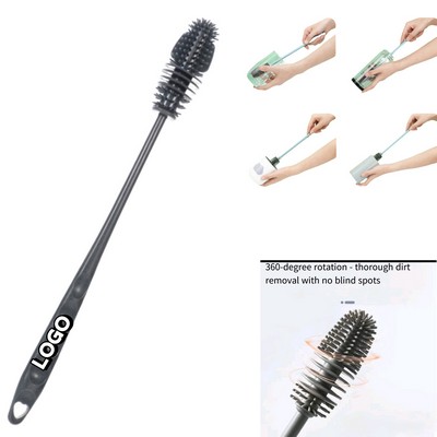 Silicone Long Handle Bottle Brush Cleans Corners