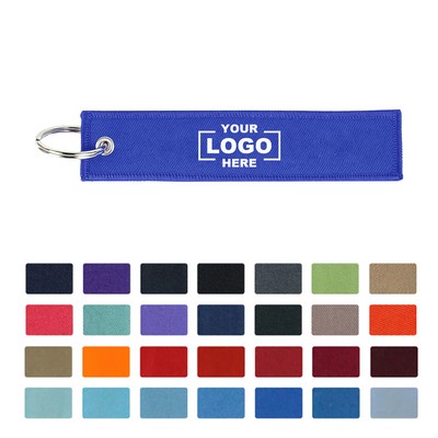 Woven Luggage Keychain Tag