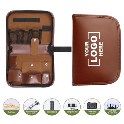 Premium Golf Accessories Set with Leather Case