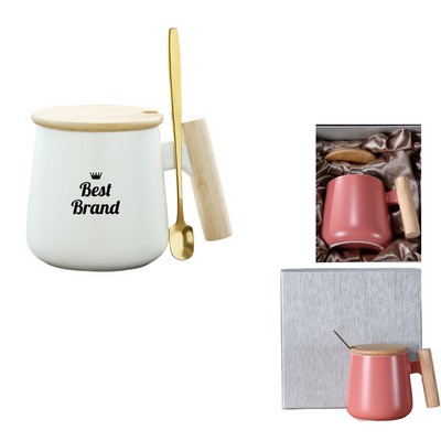 13OZ Wooden Handle Mug
