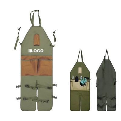 Gardening Oxford Cloth Apron With Leg Guards