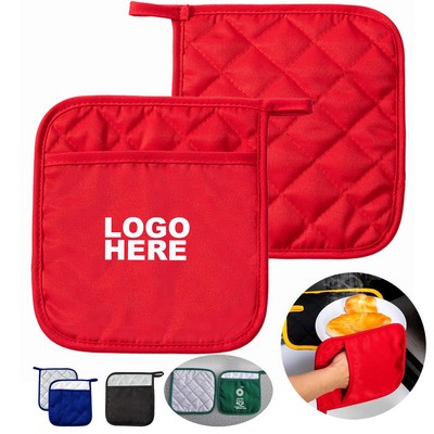 Custom Kitchen Mitt Heat Resistant Pot Holders for Cooking & Baking