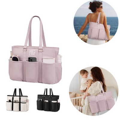 Multi Pocket Large Tote Bag
