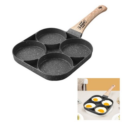 4-Hole Frying Thickened Pan Egg Pancake Steak Kitchen