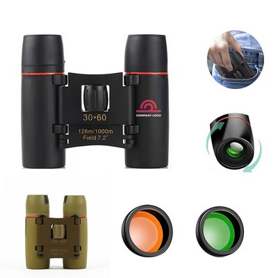 Mini Binoculars Blue Film Outdoor Telescope