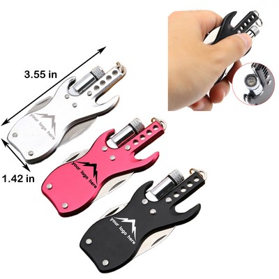 Guitar Shaped Multi Tool Folding Knife