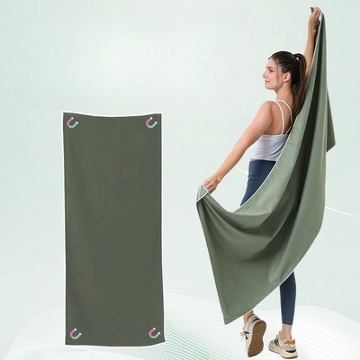 Outdoor Magnetic Microfiber Beach Towel Quick Dry Bath Towel