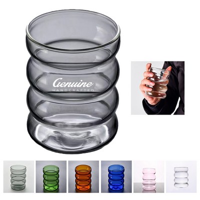 11.84oz Wave Curve Borosilicate Glass