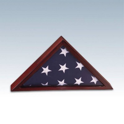 Piano Finish Rosewood Flag Display Case