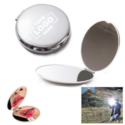 Stainless Steel Pocket Makeup Mirror