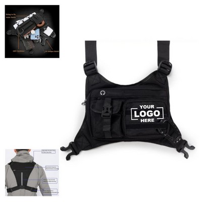 Chest Bag for Men Running Pack Vest for Workouts