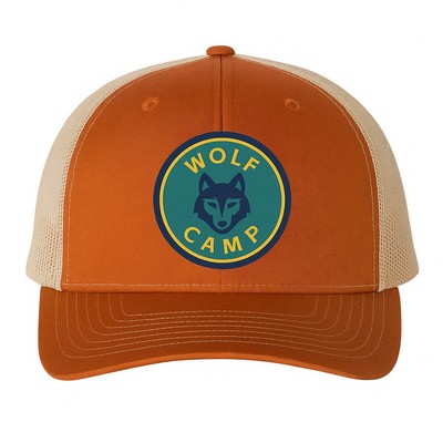 Richardson Trucker Hat w/Leather Patch or Embroidery 5-Panel
