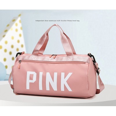 Sports Gym Travel Duffle Bag w/Shoe Compartment