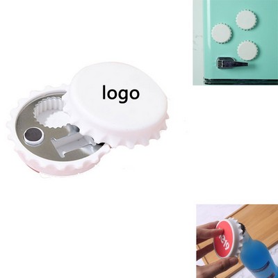Bottle Cap Shaped Fridge Magnet Bottle Opener
