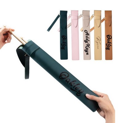 Leather Drumstick Bag With Pulling Rope