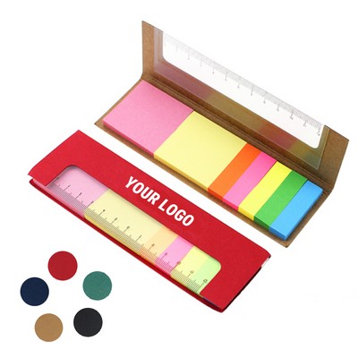 MOQ 10 pcs Sticky Notes Pad with Ruler