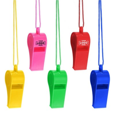 Vibrant Plastic Cheerleader Whistle