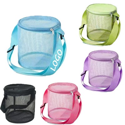 Beach Mesh Toy Shell Bag