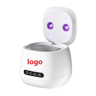 Ultrasonic UV Light Jewelry & Denture Cleaner Machine - Professional Retainer & Watch Cleaning Box