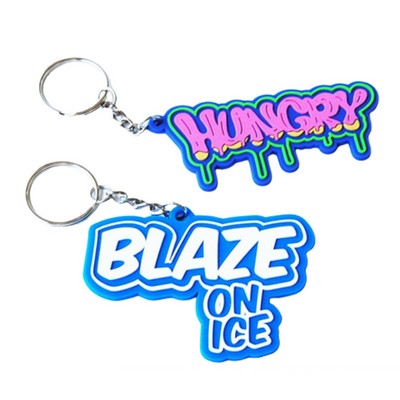 PVC Customize Wristband Keychain