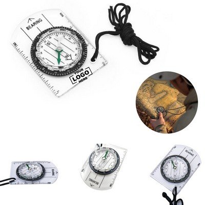Essential Acrylic Transparent Compass for Outdoor Navigation