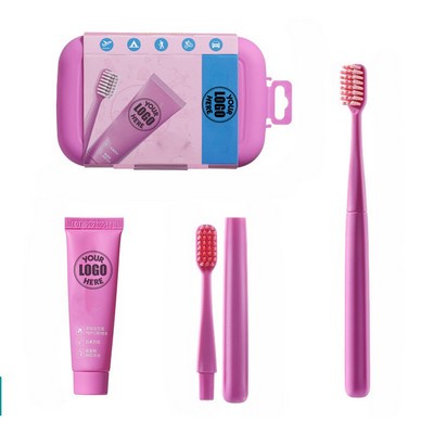 Portable Travel Toothpaste Toothbrush Set